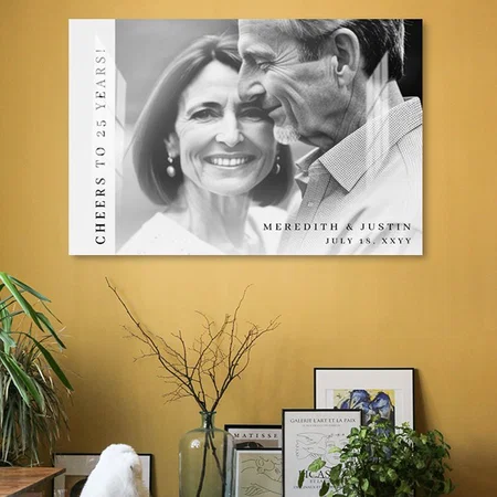 Classy Cheers Anniversary Photo Welcome Sign Customized Photo Printed Rectangle Horizontal Acrylic Photo Frame