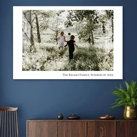 Personalized Photo and Text Customized Photo Printed Rectangle Horizontal Acrylic Photo Frame