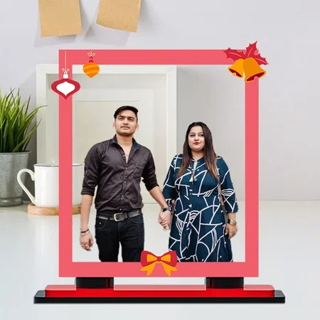 Gift Wrap Styled Customized Miniature Photo Caricature Stand