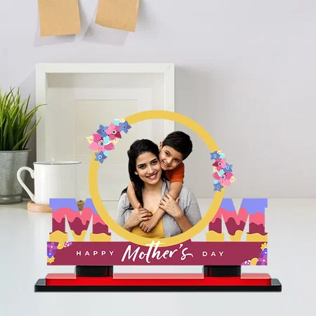 Happy Mother's Day Customized Miniature Photo Caricature Stand