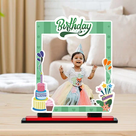 Birthday Customized Miniature Photo Caricature Stand