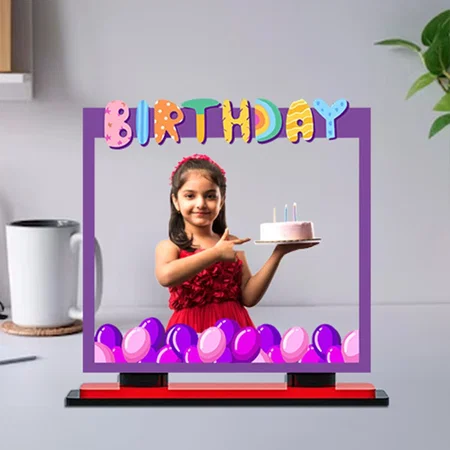 Birthday Customized Miniature Photo Caricature Stand
