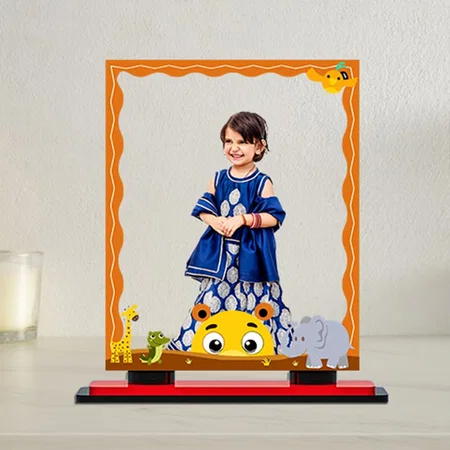 Baby Animal Styled Customized Miniature Photo Caricature Stand