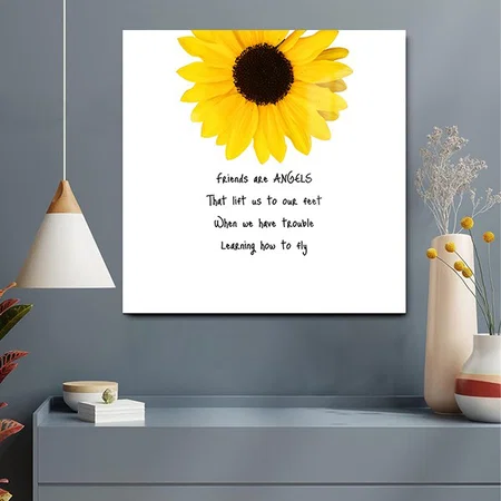 Sunflower Designed Customized Printed Square Acrylic Photo Frame