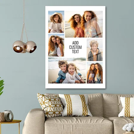 6 photo collage Customized Printed Rectangle Vertical Acrylic Photo Frame