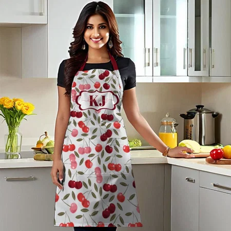 Sweet Cherry Pattern Customized Full Print Apron