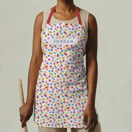 Colorful Rainbow Bubble Gum Candy Gumball Machine Customized Full Print Apron