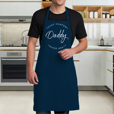 Chef Master Daddy Personalized Year Modern Customized Full Print Apron