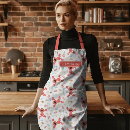Cute Cartoon Pattern Customized Full Print Apron