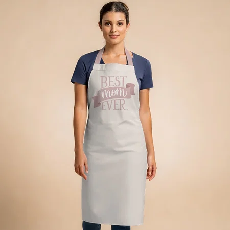 Best Mom Ever. Pink Modern Lettering Mothers Day Customized Full Print Apron