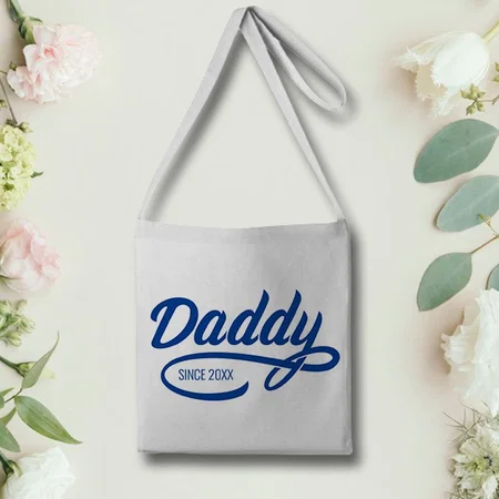 Happy Father's Day Customized Full Print Canvas Canvas Sling Bag for Women & Men