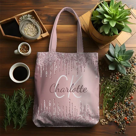 Tropical Floral Pattern Customized Full Print Tote Bag for Women & Men
