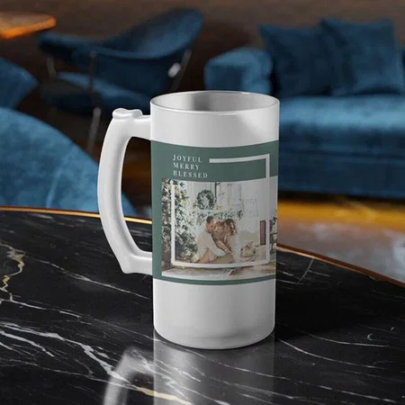 Modern Family Photo Customized Photo Printed Beer Mug