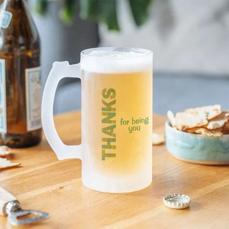 Thanks For Being You Customized Photo Printed Beer Mug