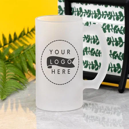 Corporate Business Promotional Logo Customized Photo Printed Beer Mug