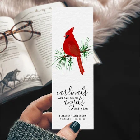 Bird Design Customized Printed Bookmark - Set of 10