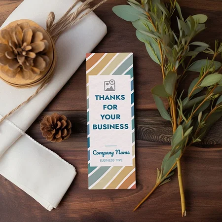 Color Layers Design Customized Printed Bookmark - Set of 10