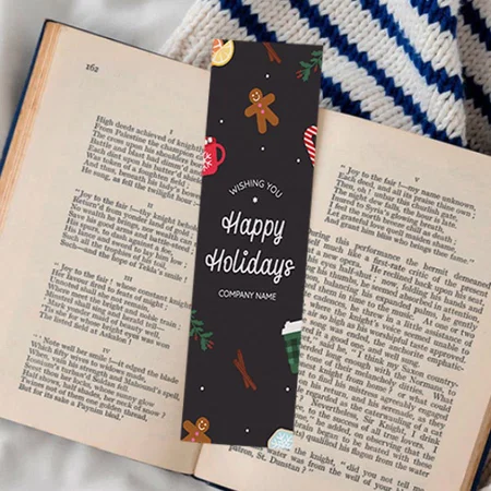 Christmas Design Customized Printed Bookmark - Set of 10