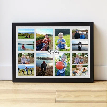 Making Memories Family Photo Collage Customized Photo Printed Rectangle Horizontal Canvas Frame