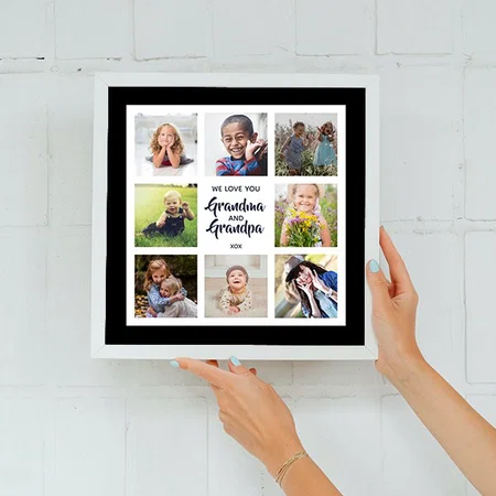 8 Photo Customized Photo Printed Square Canvas Frame