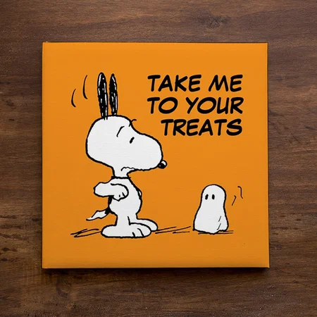 Cartoon Themed Customized Photo Printed Square Canvas Frame