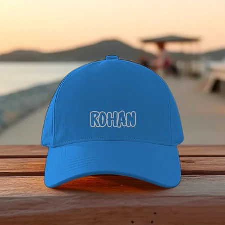 Cool Name Font Customized Printed Baseball Cap with Adjustable Strap for Men & Women