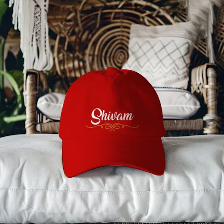 Royal Name Customized Printed Baseball Cap with Adjustable Strap for Men & Women