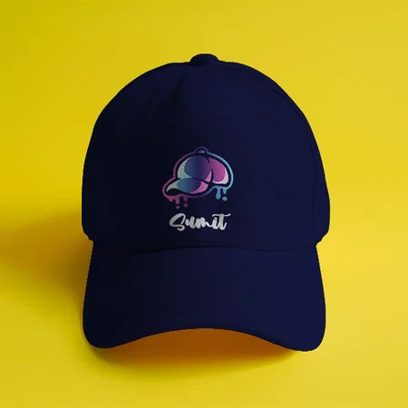 Name with Logo Customized Printed Baseball Cap with Adjustable Strap for Men & Women