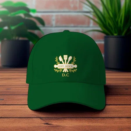 Chef Name Customized Printed Baseball Cap with Adjustable Strap for Men & Women