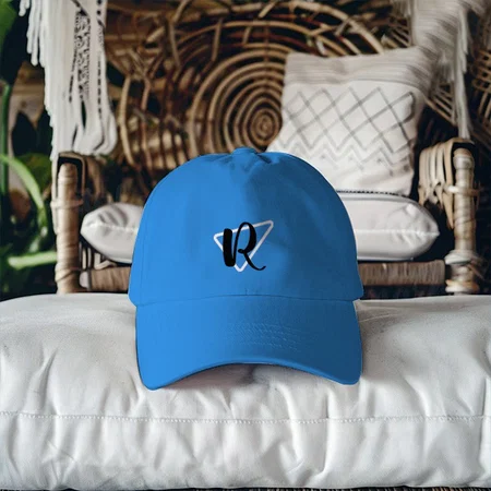Name Initials Customized Printed Baseball Cap with Adjustable Strap for Men & Women