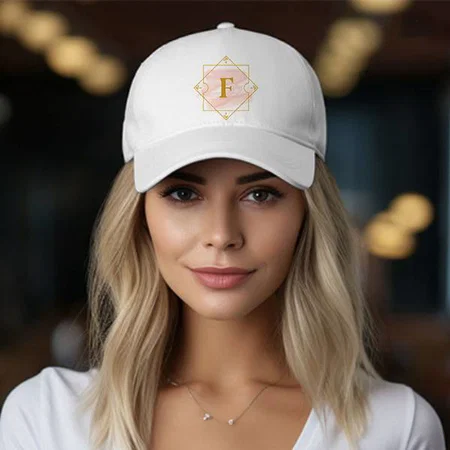 Name with Logo Customized Printed Baseball Cap with Adjustable Strap for Men & Women