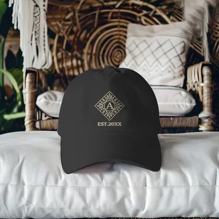 Name with Year Customized Printed Baseball Cap with Adjustable Strap for Men & Women