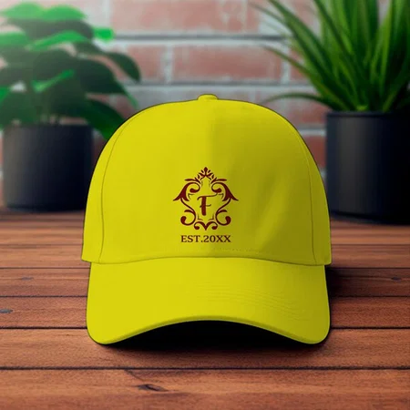Name with Year Customized Printed Baseball Cap with Adjustable Strap for Men & Women