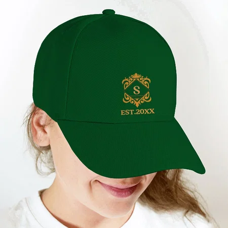 Name with Year Customized Printed Baseball Cap with Adjustable Strap for Men & Women