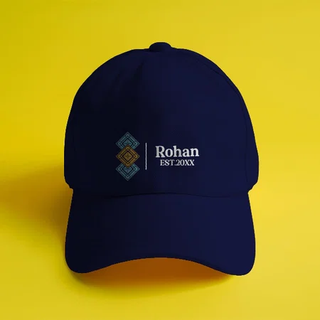 Logo with Name Customized Printed Baseball Cap with Adjustable Strap for Men & Women