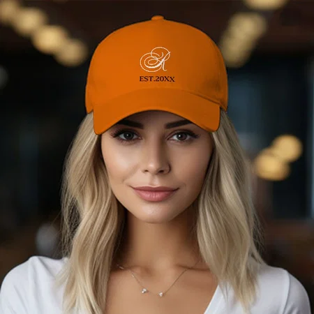 Est Year Customized Printed Baseball Cap with Adjustable Strap for Men & Women