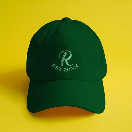 Monogram with Year Customized Printed Baseball Cap with Adjustable Strap for Men & Women