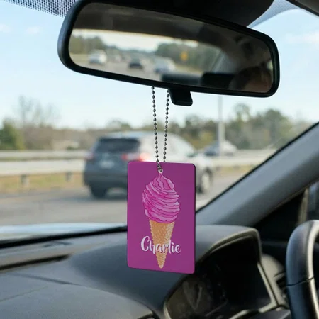 Ice Cream Customized Printed Car Hanging