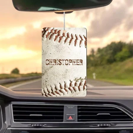 Vintage Baseball Customized Printed Car Hanging