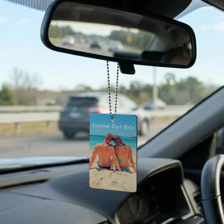 Custom Photo And Text Customized Printed Car Hanging