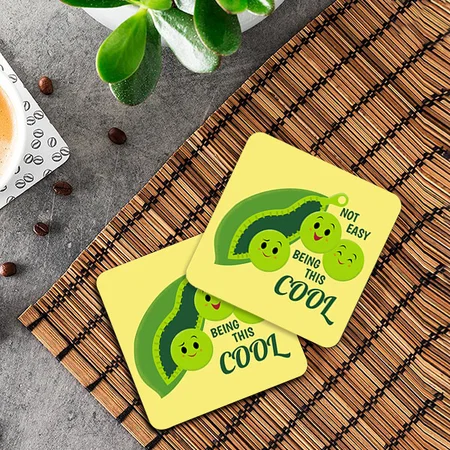 Cartoon Design Customized Photo Printed Tea & Coffee Coasters