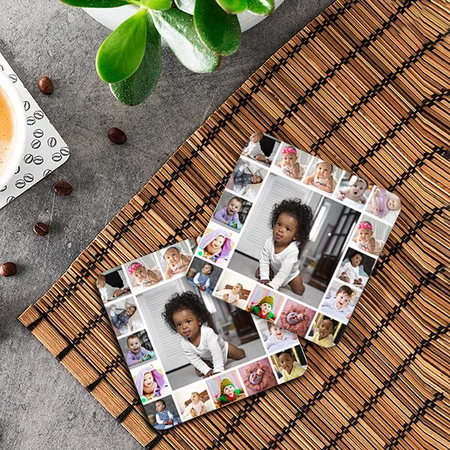 17 Photo Collage Customized Photo Printed Tea & Coffee Coasters