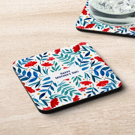 Magical Garden Mother's Day Customized Photo Printed Tea & Coffee Coasters