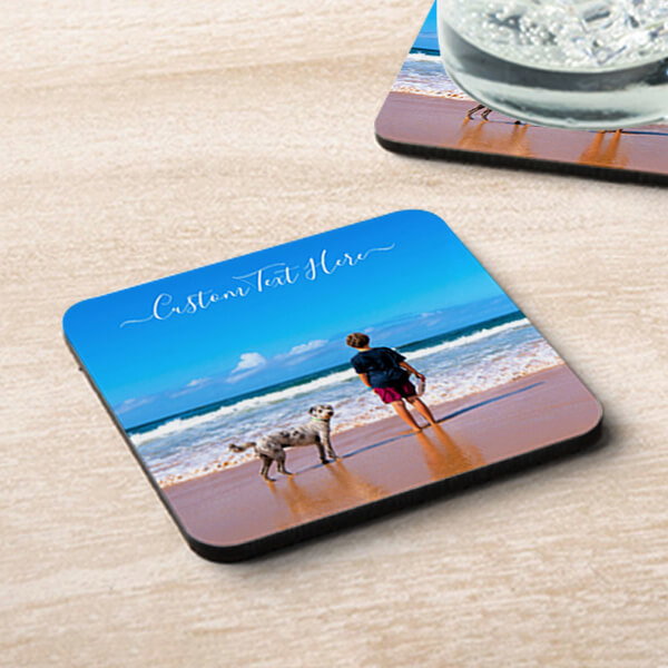 Text Tea Coaster Buy Modern Photo And Text Customized Photo Printed Tea & Coffee ...