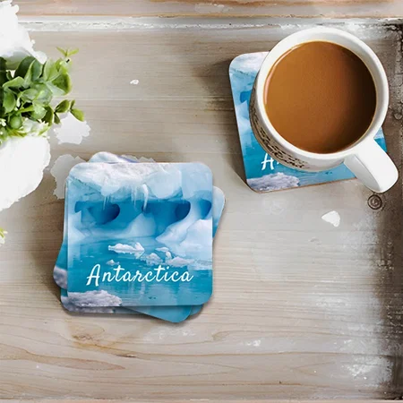 Photo with Text Customized Photo Printed Tea & Coffee Coasters