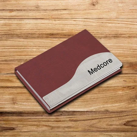 Brown Customized Metal Card Holder