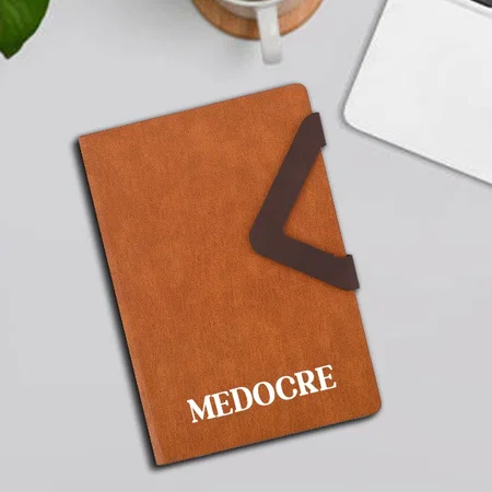 Triangle Flap Brown Customized Notebook Corporate Diary