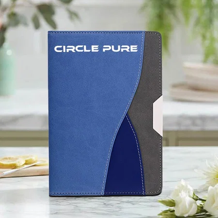 Blue Pattern Customized Notebook Diary - A5 Size