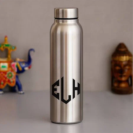 Silver Customized Stainless Steel Water Bottle