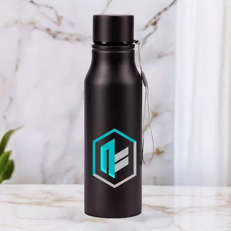 Black Customized Stainless Steel Bottle